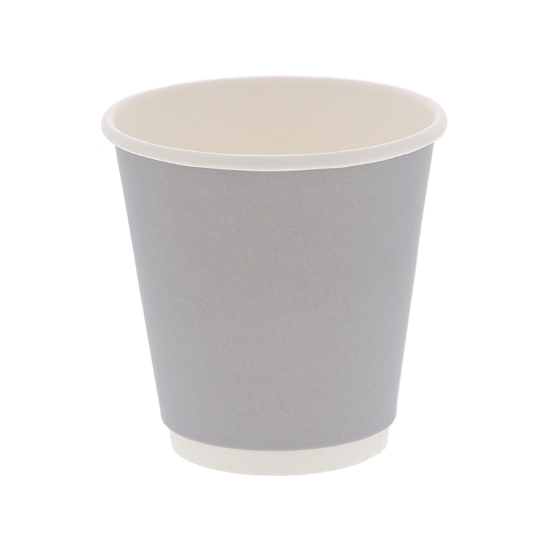 紙コップ 二重断熱カップ 10オンス(300ml) 口径90mm グレー 25個/袋