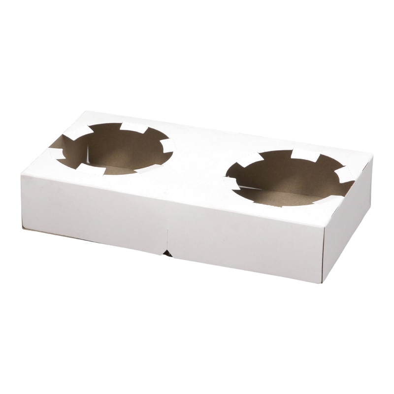 HEIKO カップホルダー 2個用 白 100枚/袋