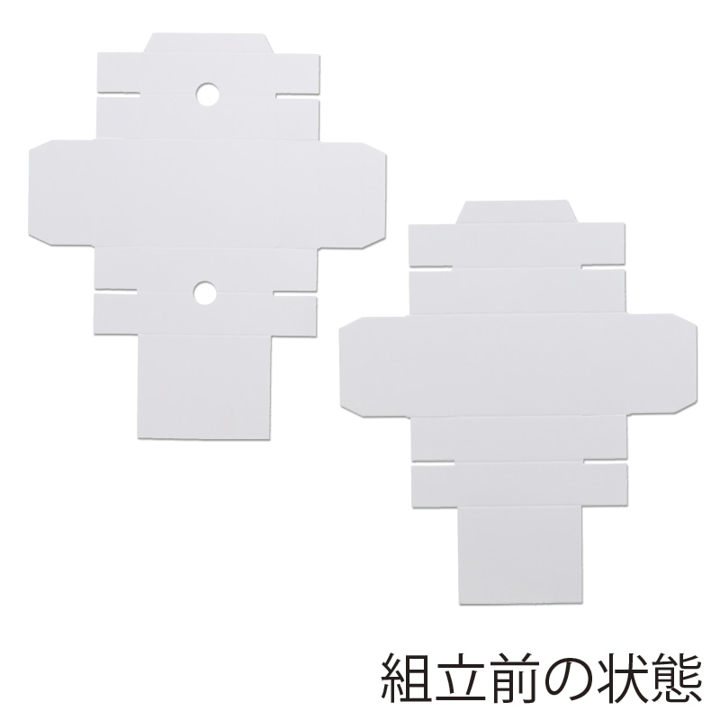 HEIKO 箱 デラックス白無地箱(エスプリ) A-2 アクセサリーL 10枚