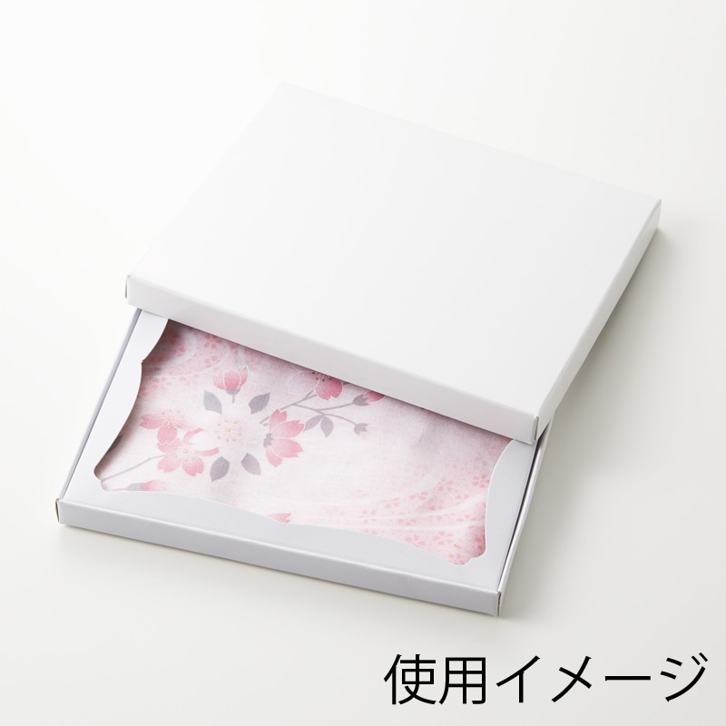 非売品　オリジナル白いギフト箱 ど冷えもんシングルコラム用 ヘッズ シンプルクオリティ窓付ギフトボックス/ホワイト-2 SIW