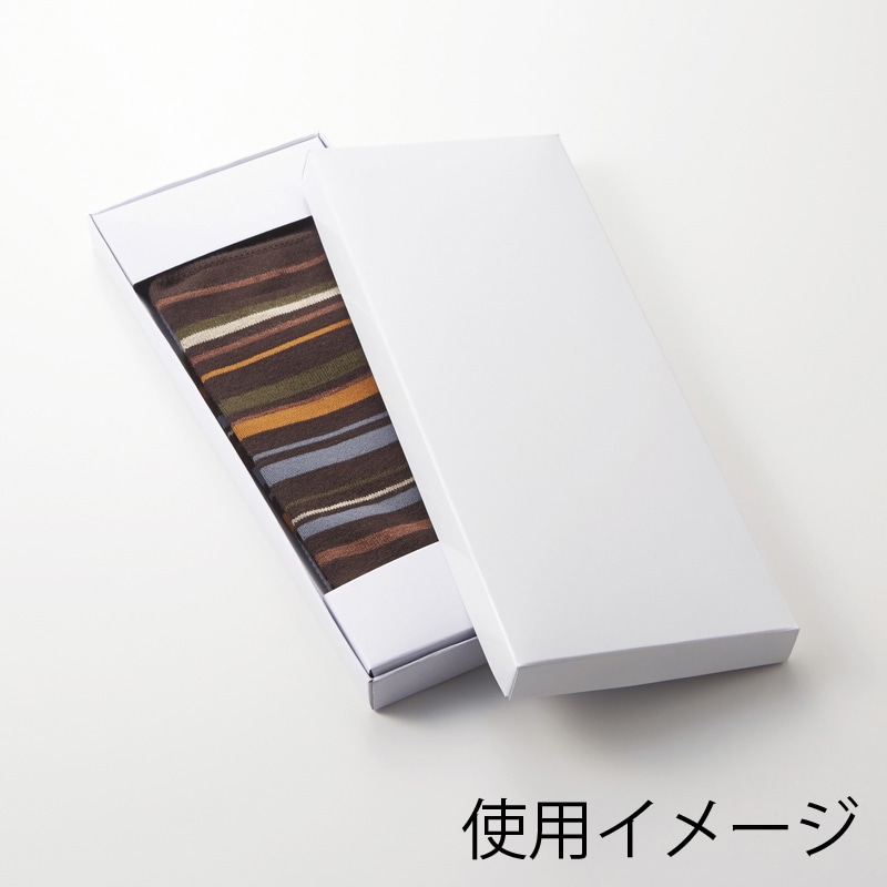 HEIKO 箱 デラックス白無地箱(エスプリ) K-1 N靴下1足 10枚/袋