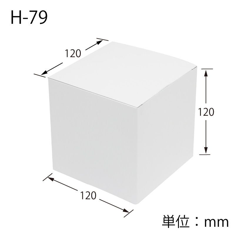 HEIKO 箱 白無地汎用ボックス H-79 10枚/袋 006837900 包装用品