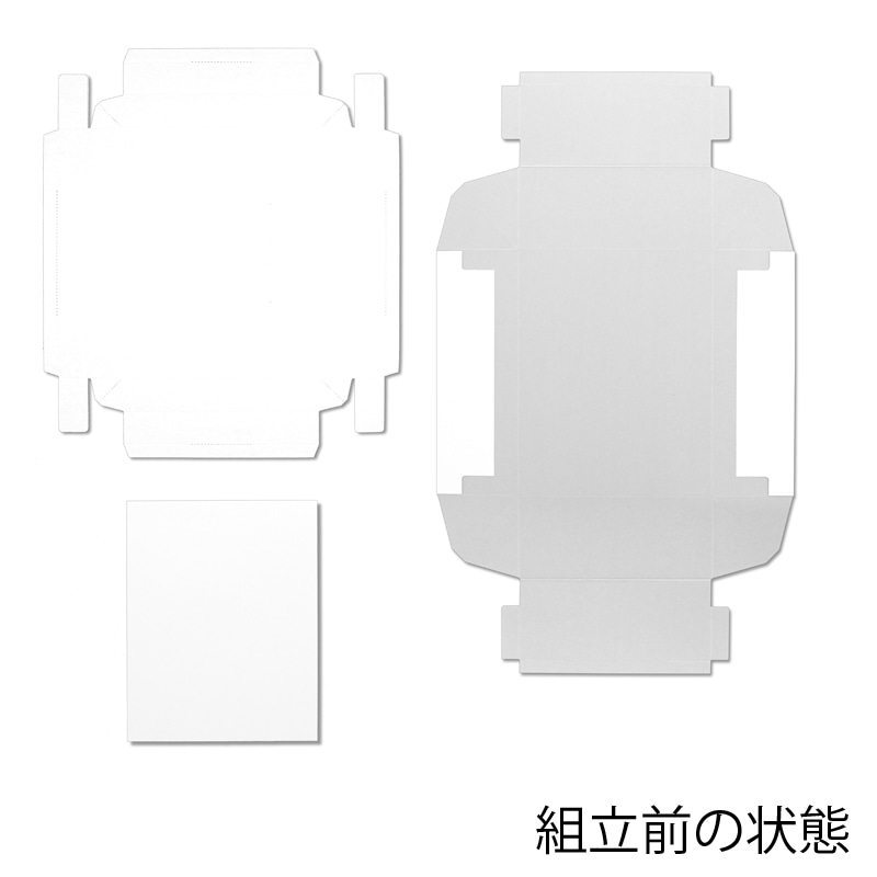 HEIKO 箱 白無地汎用ボックス カバン箱A 10枚/袋 006818600 包装用品