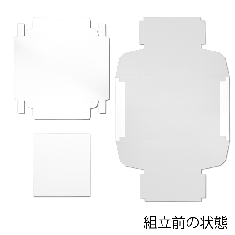 HEIKO 箱 白無地汎用ボックス カバン箱B 10枚/袋 006818700 包装用品