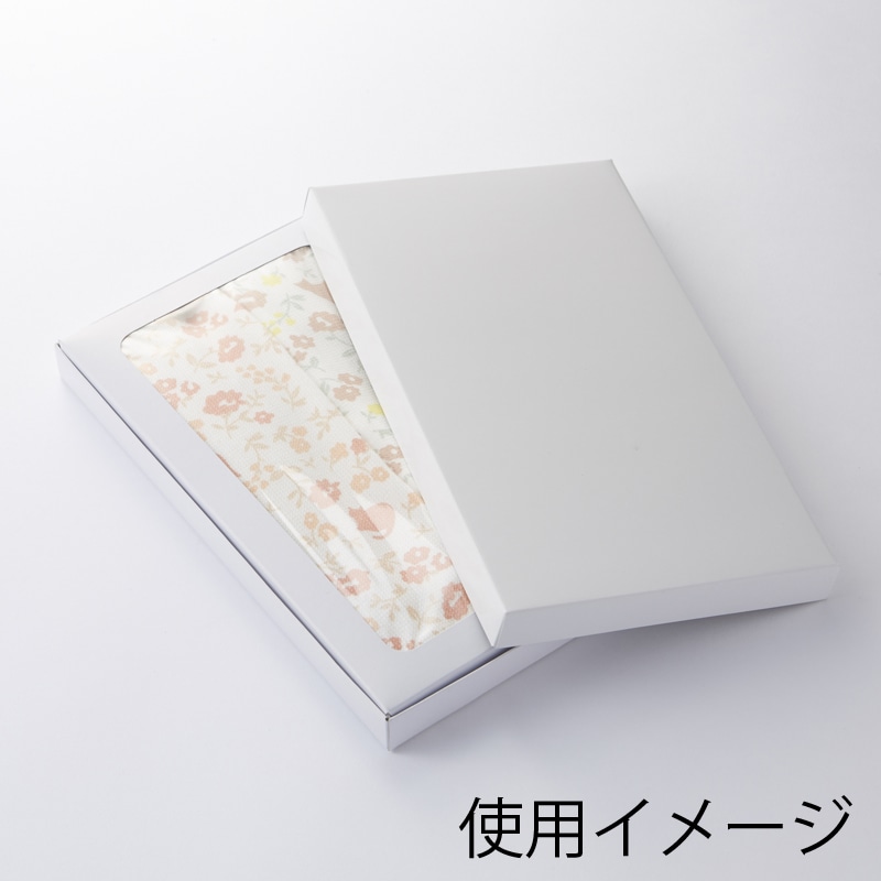 HEIKO 箱 デラックス白無地箱(エスプリ) H-2 タオル2本 10枚/袋