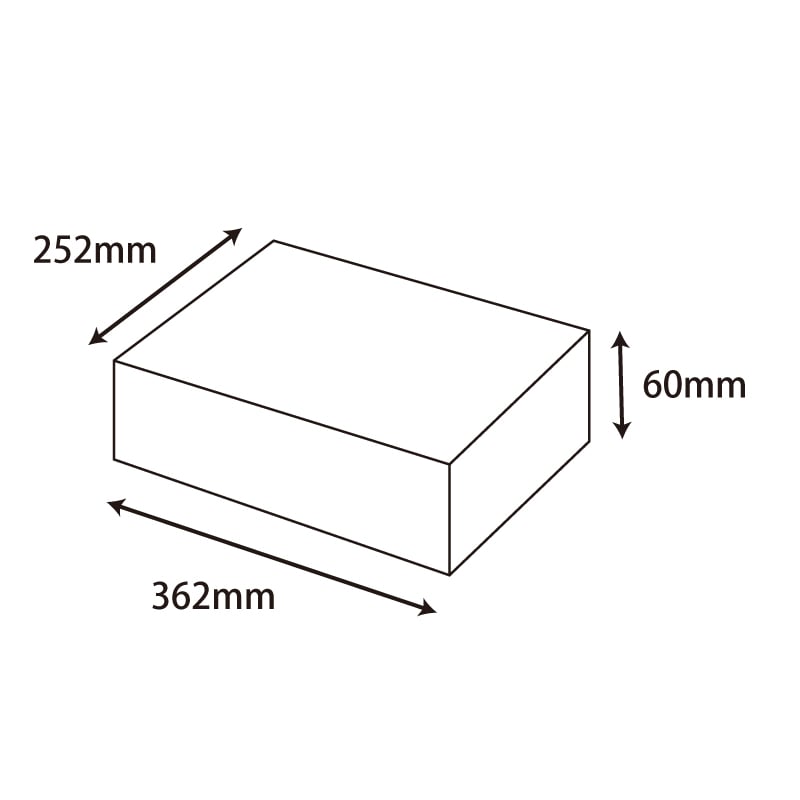 HEIKO 箱 デラックス白無地箱(エスプリ) H-22N S-14 10枚/袋
