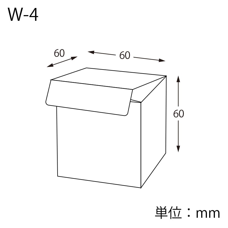HEIKO 箱 クリスタルボックス ワンタッチタイプ Wシリーズ W-4
