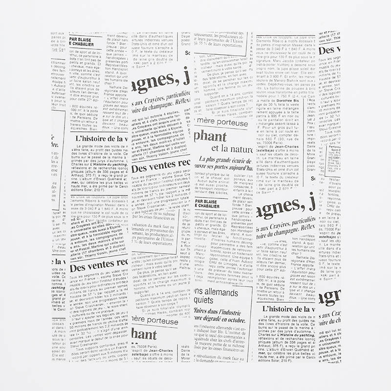 HEIKO ワックスペーパー ニュースレター黒 218×250mm 100枚/個