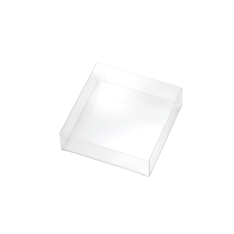 小紋　一箱　バラ売り不可 HEIKO 箱 PET角型BOX 120×120×45 20個/箱 006854143 包装用品