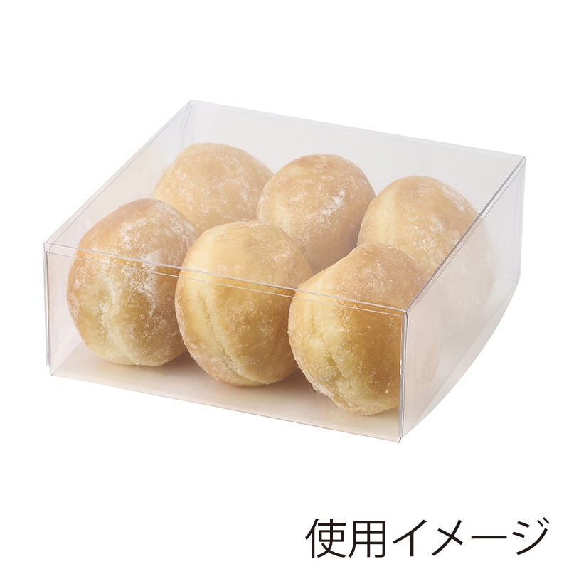 ぽん様☆242箱☆スティック50箱+コーン192箱 HEIKO 箱 PET角型BOX 120×120×45 20個/箱 006854143 包装用品