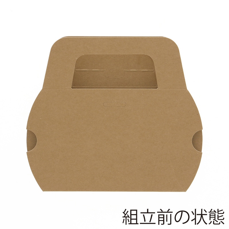 HEIKO 箱 ギフトボックス クラフトギフトBOX 窓付ピローS 10枚