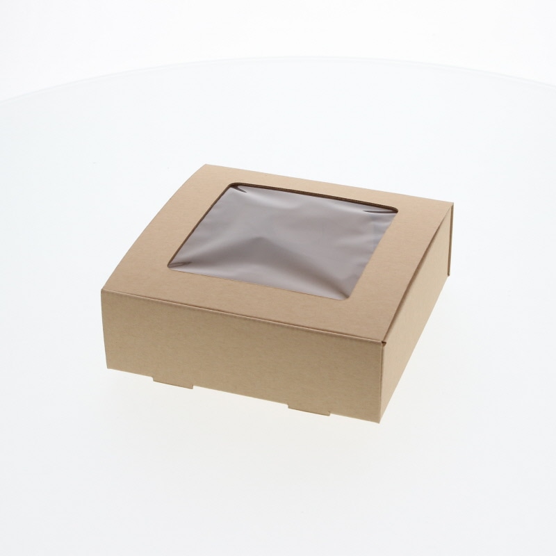 FUMIFUMI 高品質スクイーズお得BOX HEIKO 箱 ギフトボックス フレームBOX FL-2 クラフト 10枚/袋
