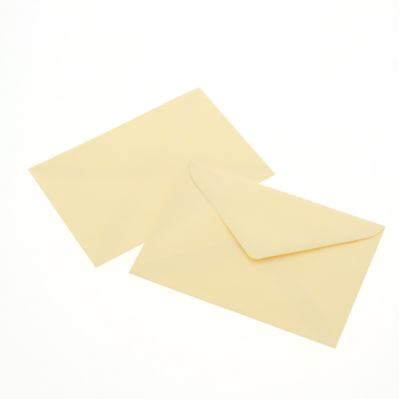 HEIKO カラー封筒 洋2 枠無 パステルクリーム 100枚/袋