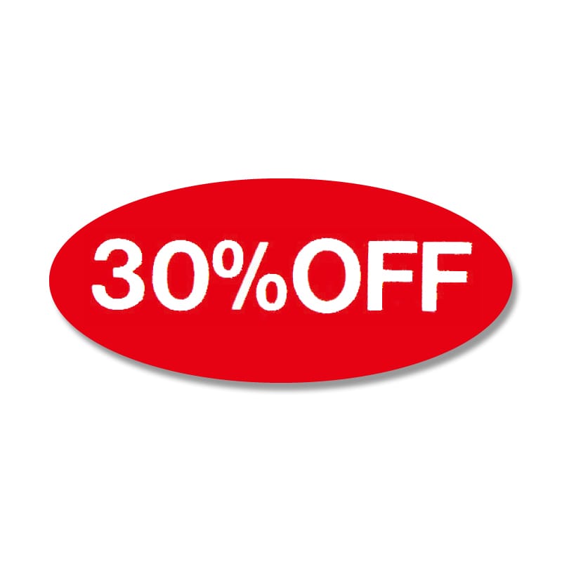 HEIKO タックラベル(シール) No.367 「10%OFF」 16×36mm 300片/束