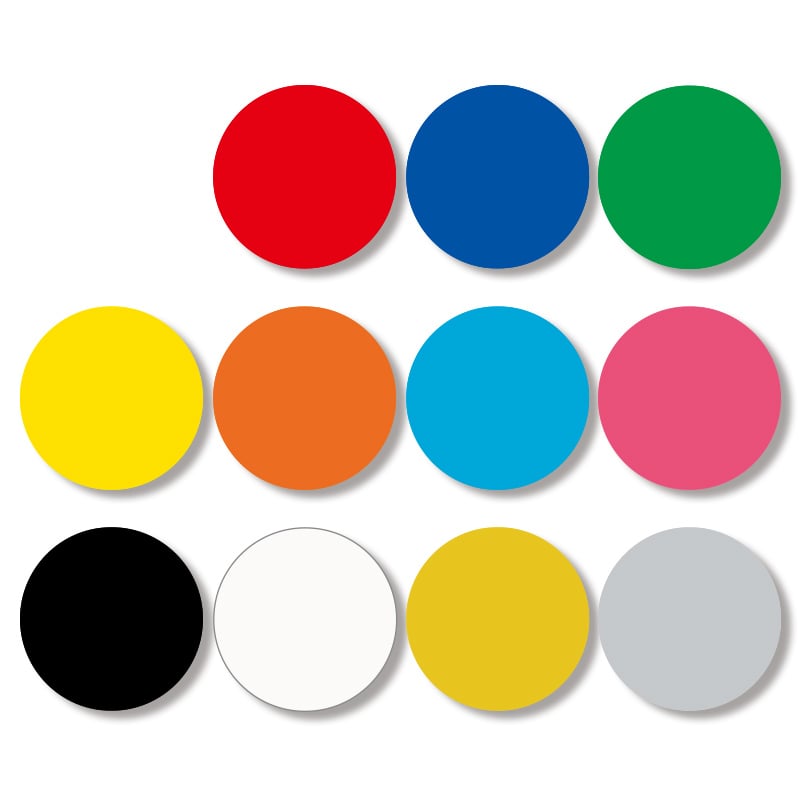 HEIKO タックラベル(シール) No.024 丸 銀 9mm 1008片/束 007062642