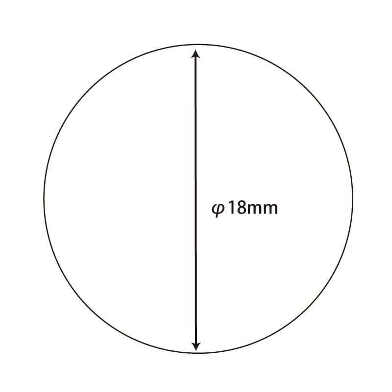 HEIKO タックラベル(シール) No.046 丸 白 18mm 360片/束 007062664
