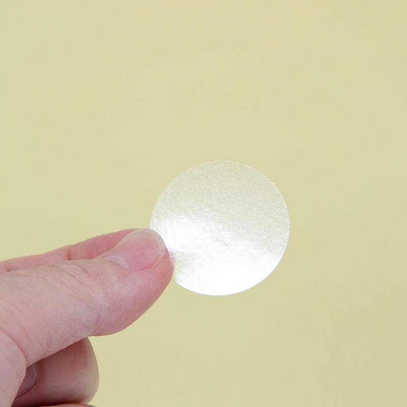 HEIKO タックラベル 透明 φ30mm No.811 72片/束