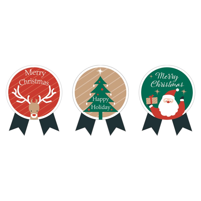 HEIKO クリスマスシール 業務用 ハロークリスマス 1束