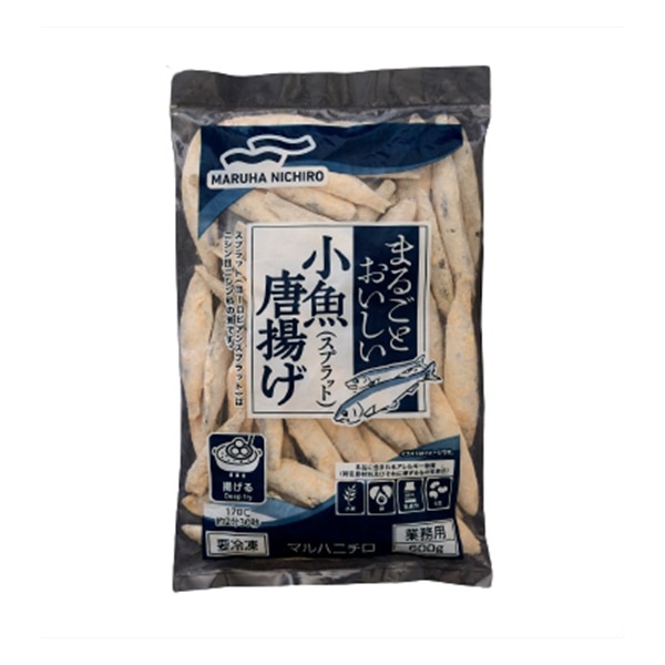 マルハニチロ まるごとおいしい小魚唐揚げ　スプラット 600g 冷凍 1袋※軽（ご注文単位1袋）※注文上限数12まで【直送品】