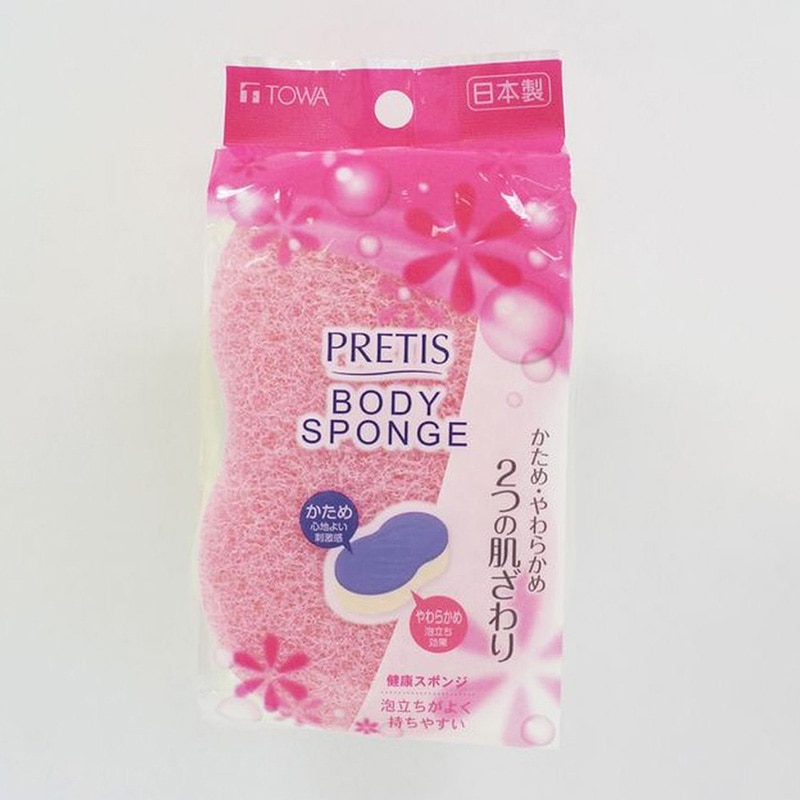 東和産業 PRETIS 健康スポンジ ブルー 1個(ご注文単位10個)【直送品】