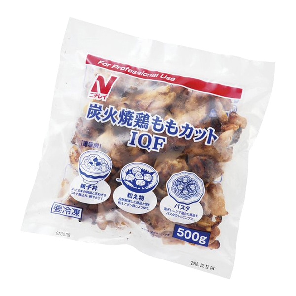 ニチレイフーズ 炭火焼鶏ももカット IQF 500g 冷凍 1袋※軽（ご