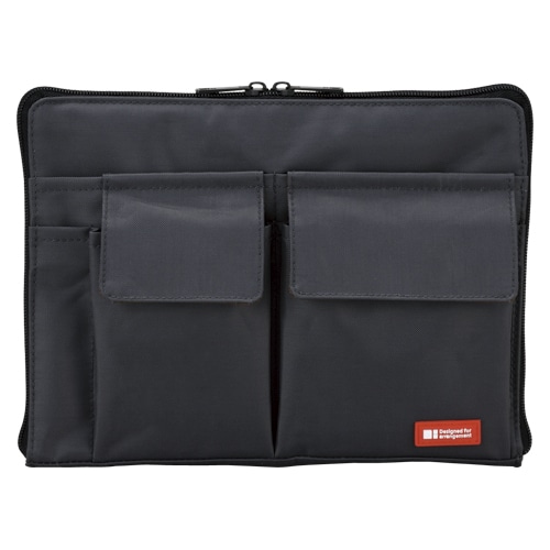 A-7553-24 バッグインバッグ A5 黒 1個 (ご注文単位1個)【直送品】