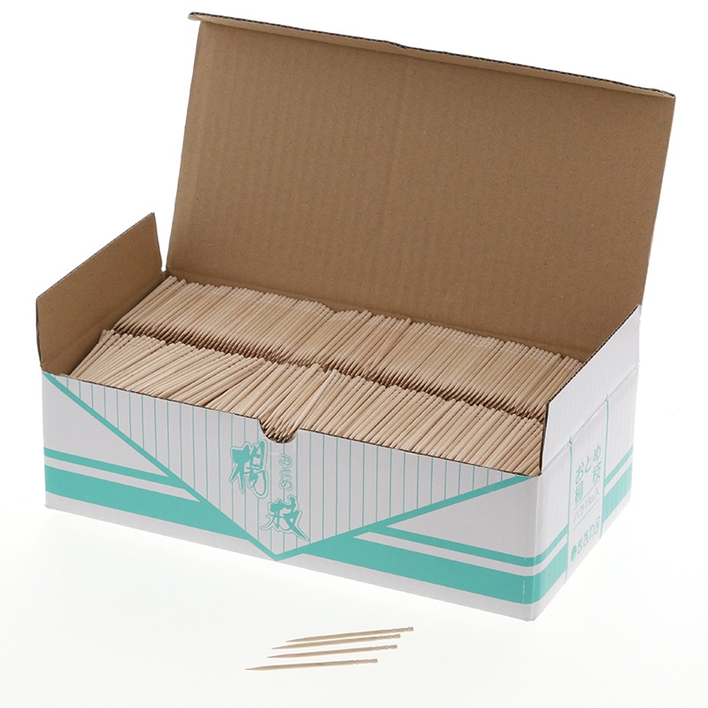 まるわ 爪楊枝 おとめ楊枝 6cm 1kg 1箱(約7200本入) 004636878