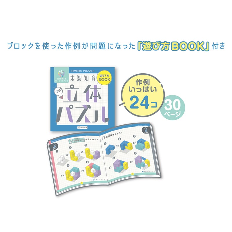 デビカ イクモク 木製知育 立体パズル 113016 1個（ご注文単位1