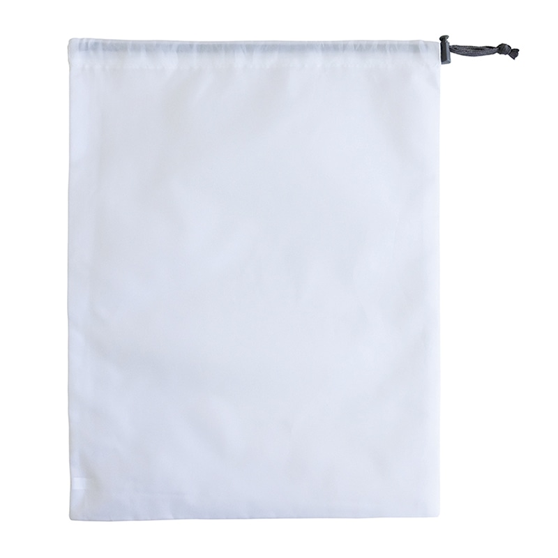 ラクスルクラフツ 巾着袋 スタッフバッグ L ホワイト 90313001 10枚/袋(ご注文単位10袋)【直送品】