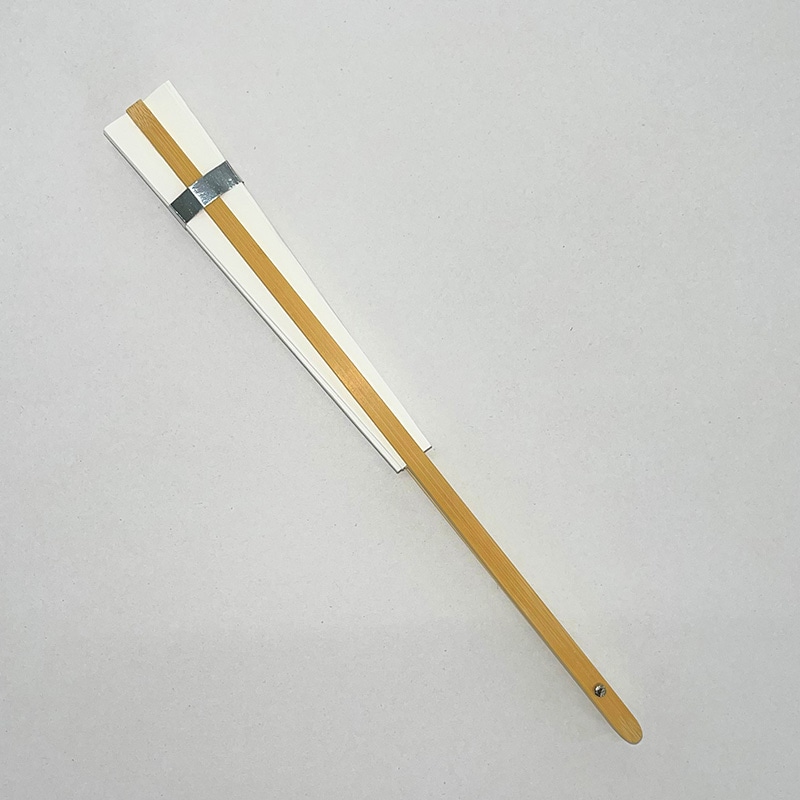 （まとめ） ゴークラ カラー扇子 白〔×20セット〕 まとめ） ゴークラ カラー扇子 白〔×20セット〕