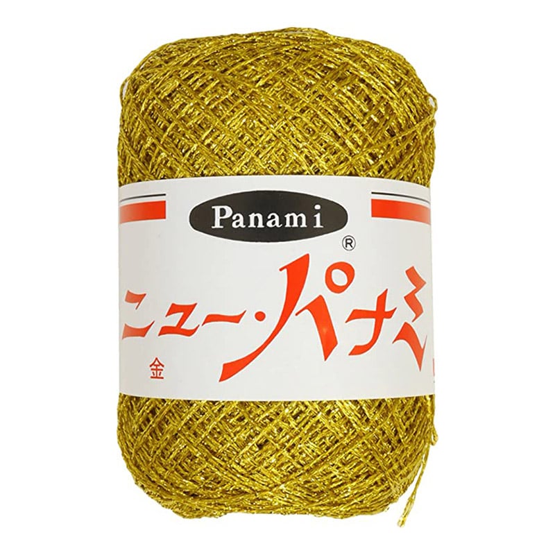 タカギ繊維 手芸糸 ニューパナミ 金 1巻（ご注文単位2巻）【直送