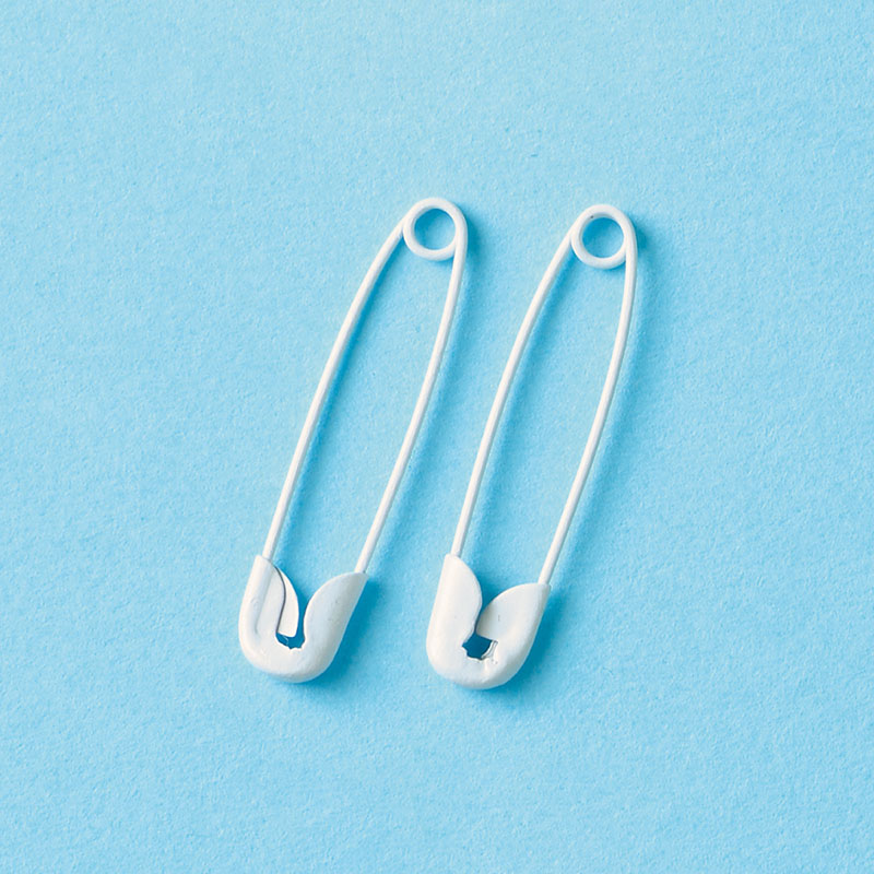 タカギ繊維 カラー安全ピン ホワイト 36本入 SBT-101 1袋（ご注文単位1