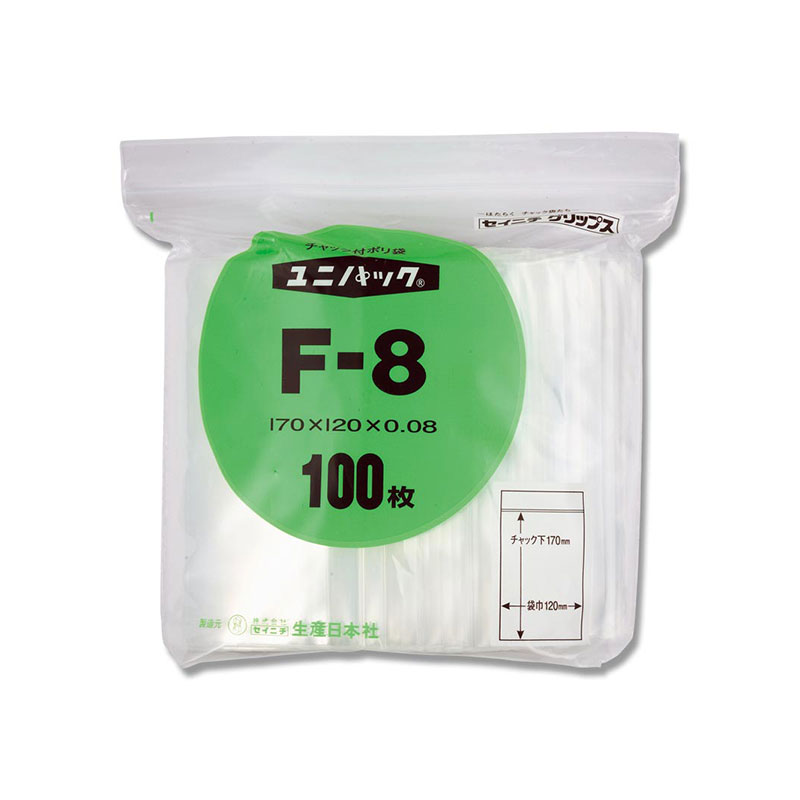 生産日本社 セイニチ チャック付きポリ袋 ユニパック 厚口 D-8