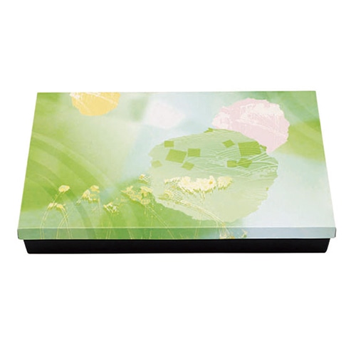 紙製二段弁当容器　70-70道参二段会席　睦月八重山セット　50セット　新品 紙製二段弁当容器 70-70道参二段会席 睦月八重山セット