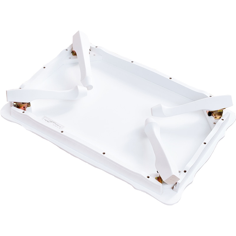 萩原 折れ脚テーブル ホワイト MT-7030WH 1台（ご注文単位1台）【直送品】