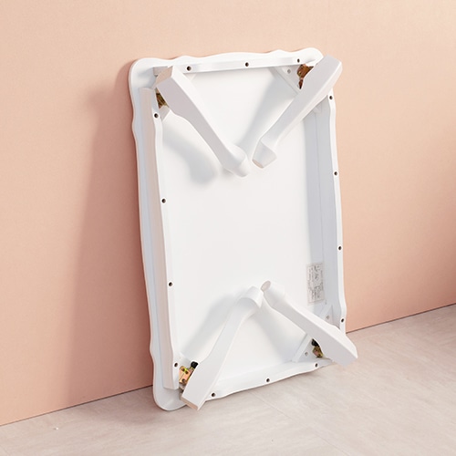 萩原 折れ脚テーブル ホワイト MT-7030WH 1台（ご注文単位1台）【直送品】