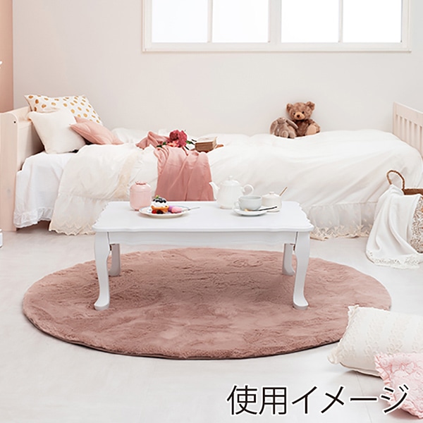 萩原 折れ脚テーブル ホワイト MT-7030WH 1台（ご注文単位1台）【直送品】