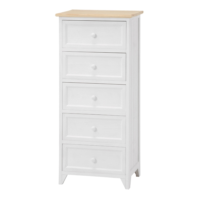 萩原 チェスト 幅41cm 5段 MCH-5275NAW 1台(ご注文単位1台)【直送品】