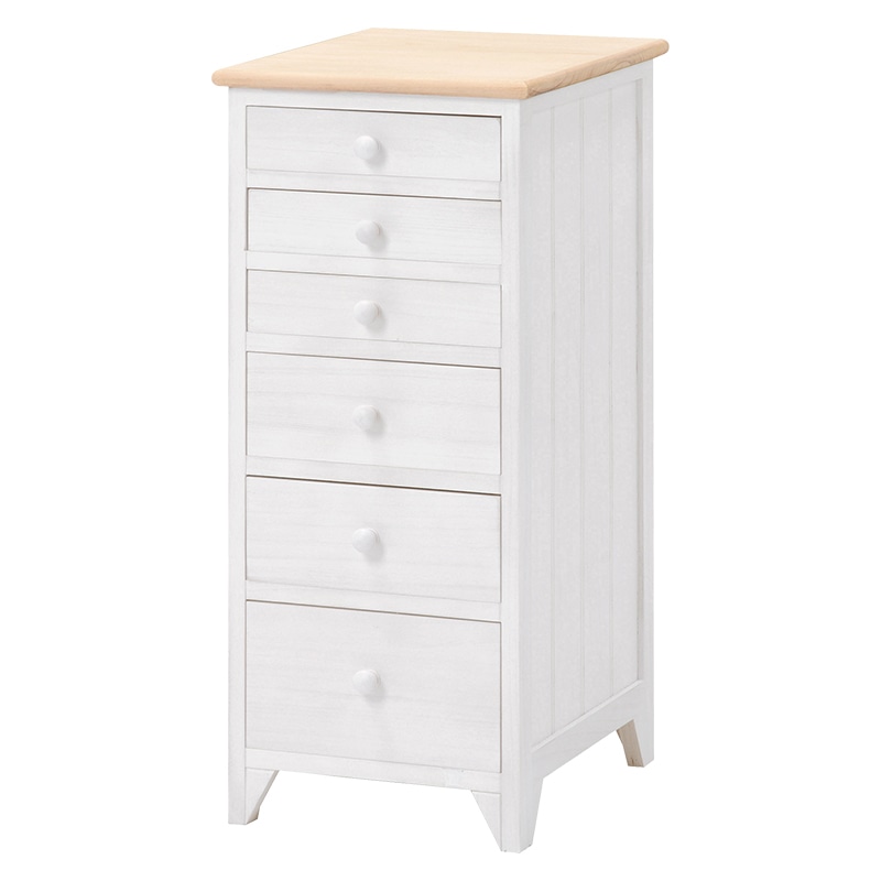 萩原 チェスト 幅31cm 6段 MCH-5260NAW 1台(ご注文単位1台)【直送品】