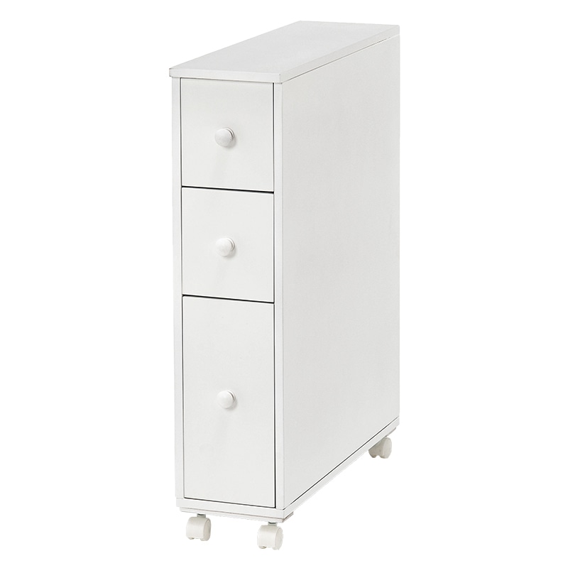 萩原 トイレラック スリム 幅16cm ホワイト MTR-6464WH 1台(ご注文単位1台)【直送品】