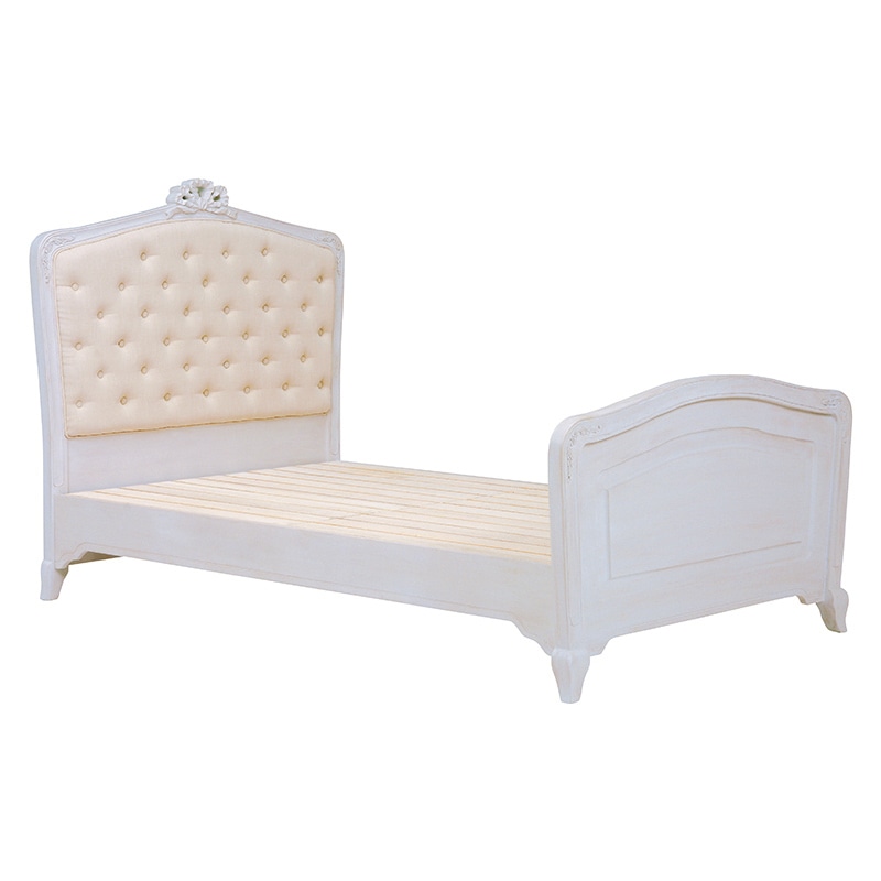 萩原 ベッド　セミダブル アンティークホワイト RB-1943AW-SD 1台（ご注文単位1台）【直送品】