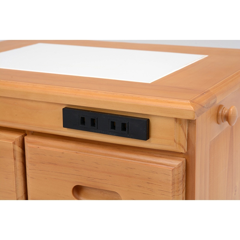 萩原 キッチンカウンター 幅91cm×高さ91cm ナチュラル MUD-6525NA 1台