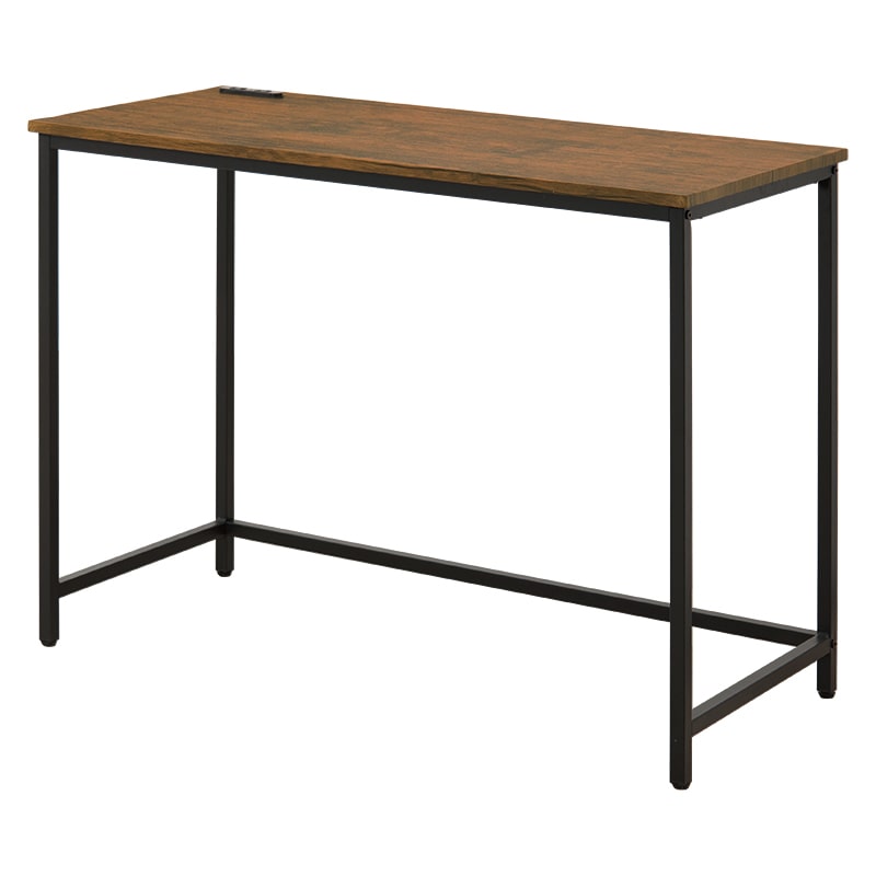 萩原 ロングデスク 幅100cm ブラウン LT-4672-BR 1台（ご注文単位1台