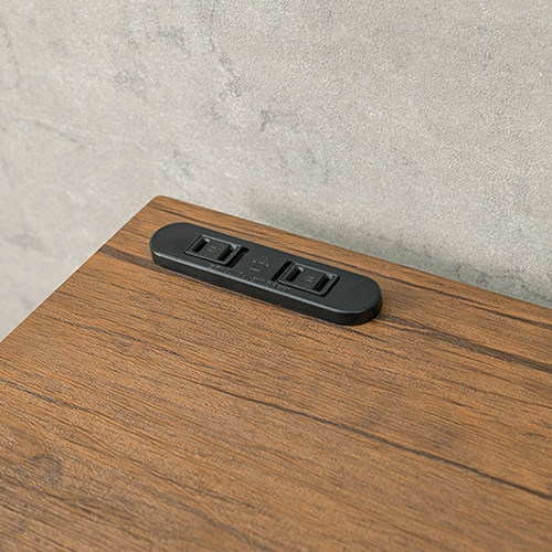 萩原 ロングデスク 幅100cm ブラウン LT-4672-BR 1台（ご注文