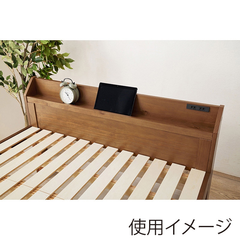 ベッド  ブラウン セミダブル ボンネルコイルマットレス付きds-2151030 楽天市場】ホテルスタイルベッド 木製ベッド 圧縮ロール