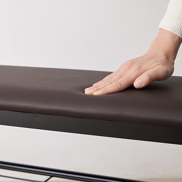 萩原 玄関ベンチ 幅81cm ブラック VB-7937BK 1台(ご注文単位1台)【直送品】