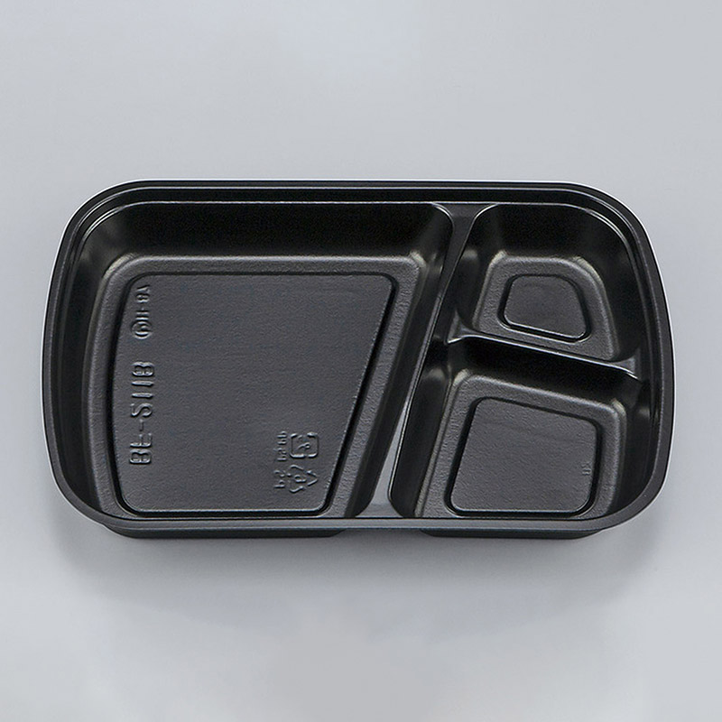 エフピコチューパ ms-デリカ 大 黒本体 専用蓋少量付き　数量900 惣菜容器 MS-デリカ 大 黒 本体 1ケース（900枚） - アシスト