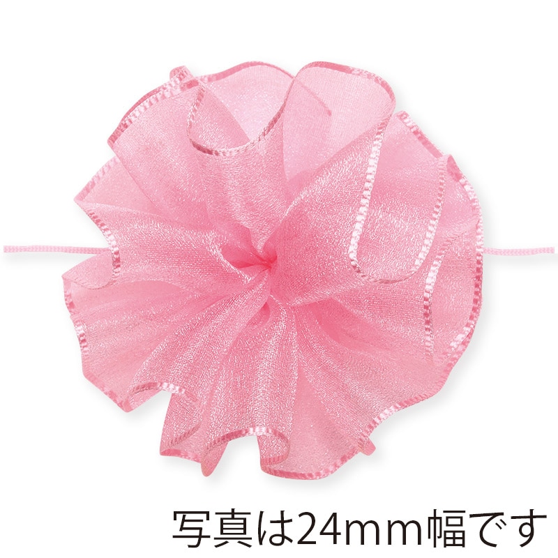 10セット 東京リボン ワンタッチソフトオーガンジー マゼンタ [ 24mm×10m ] リボン コサージュ ギフト ラッピング 贈り物 カ園 代引不可 10セット 東京リボン ワンタッチソフトオーガンジー