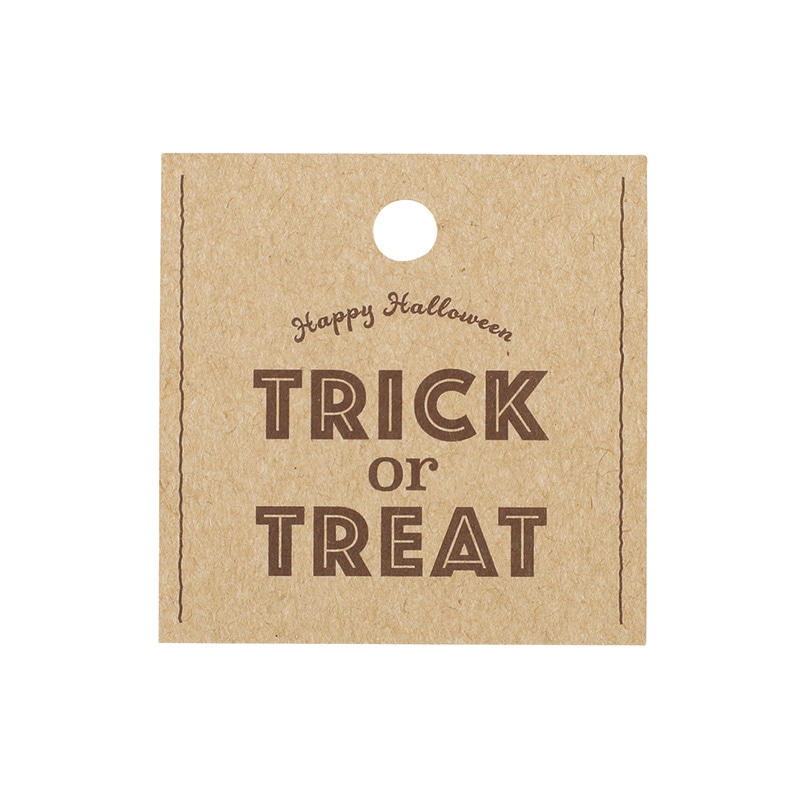 東京リボン タグ ナチュラルハロウィン 80284 #1 トリック/ナチュラル 1パック(ご注文単位1パック)【直送品】