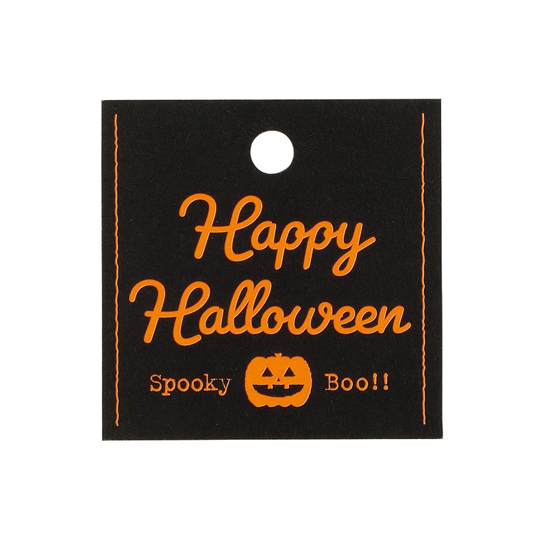 東京リボン タグ ナチュラルハロウィン 80284 #2 パンプキン/ブラック 1パック(ご注文単位1パック)【直送品】